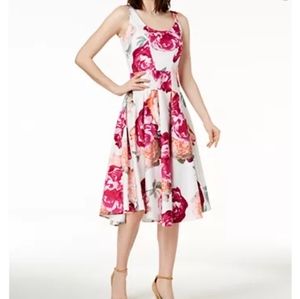 Fit and Flare Floral Calvin Klein Dress